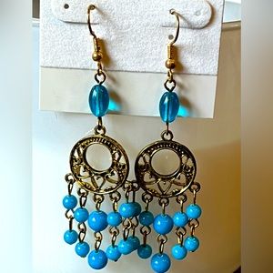 Handmade Turquoise Dangle Earrings